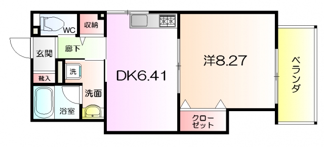 ハイツカトレヤの間取り