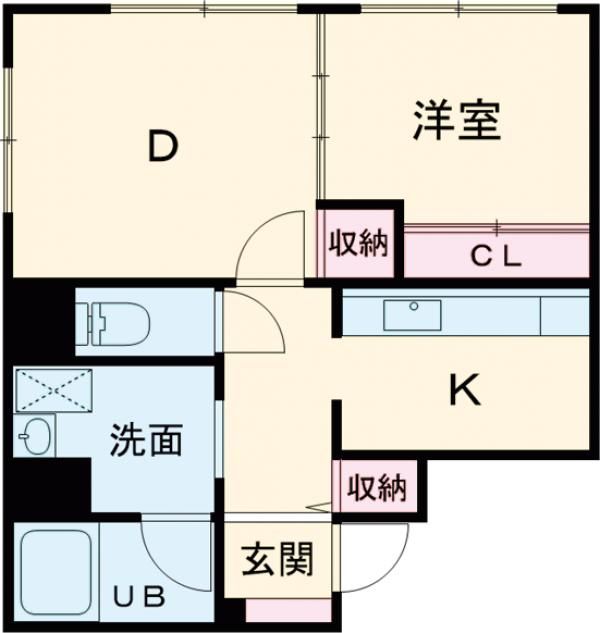 マンション西駅前の間取り