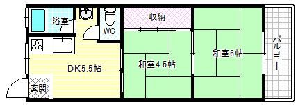 セントラルハイツの間取り