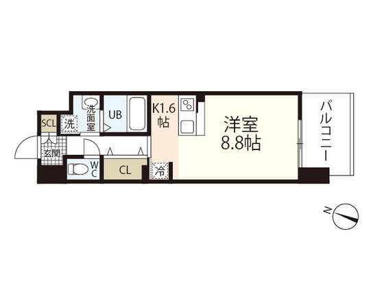 広島市西区観音本町のマンションの間取り