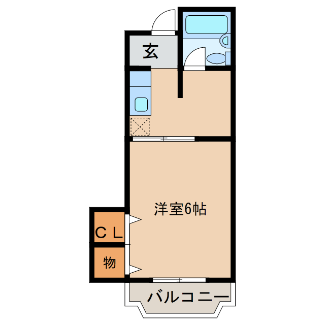 古川マンションの間取り