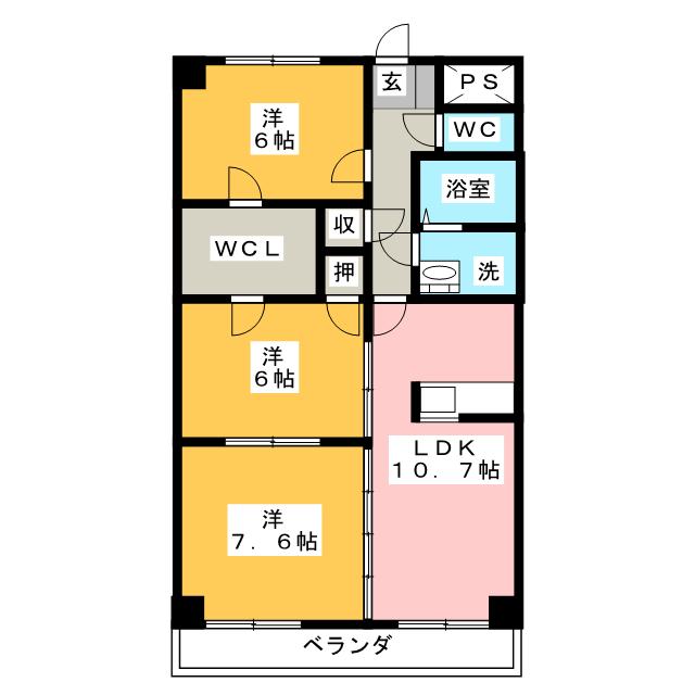 アゼリア阿古曽の間取り