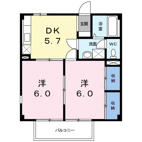 アムールＳの間取り