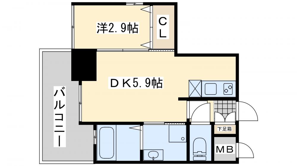 ラグーナ黒崎の間取り