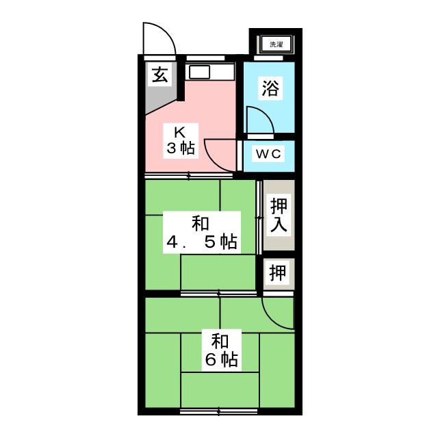 矢武上荘　（山之手）の間取り