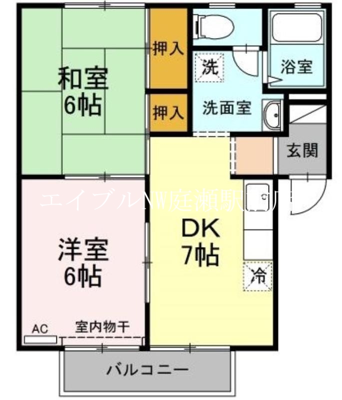 アメニティー八浜　Aの間取り