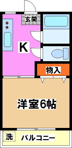 渋谷区笹塚のマンションの間取り