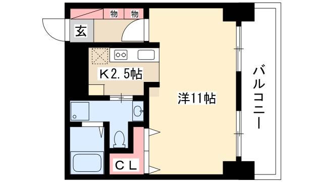 ライオンズマンショングリーン久屋大通の間取り