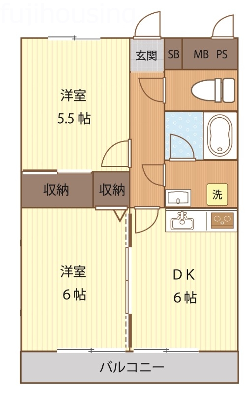 東伸パレスの間取り