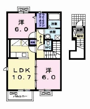 メゾン　コンフォルトＢの間取り