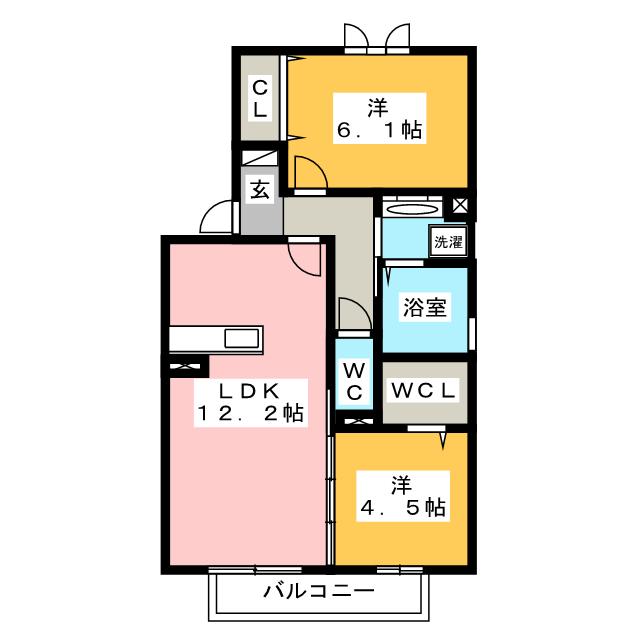 ＷＩＴ日向（ウィットヒナタ）の間取り