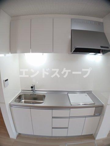 【高崎市下佐野町のアパートのキッチン】