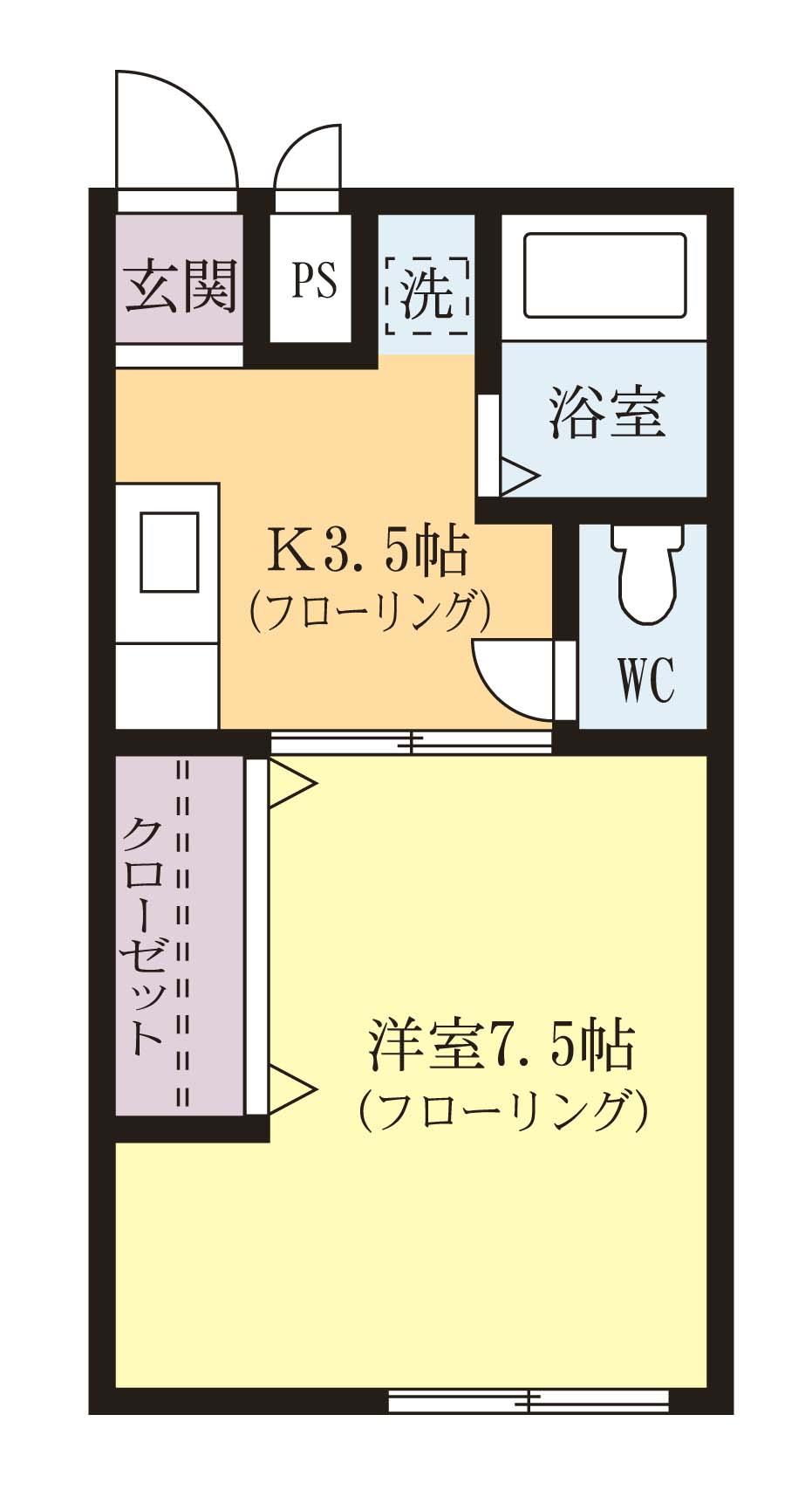 グリーンハイツ春日の間取り