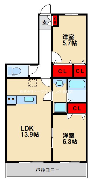 【グレイスピアの間取り】