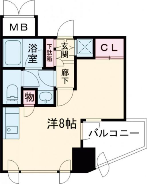 江戸川区中葛西のマンションの間取り