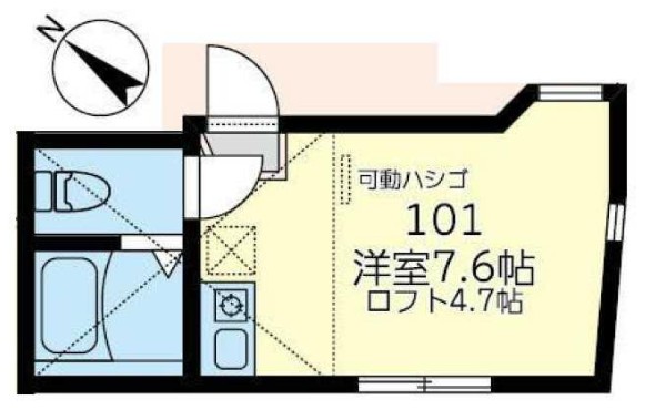 【ユナイト安針ポルティージョの間取り】