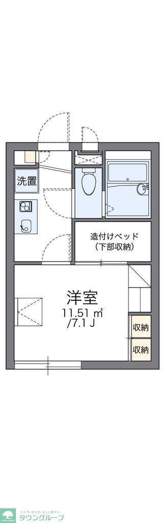 レオパレスラピスＣの間取り