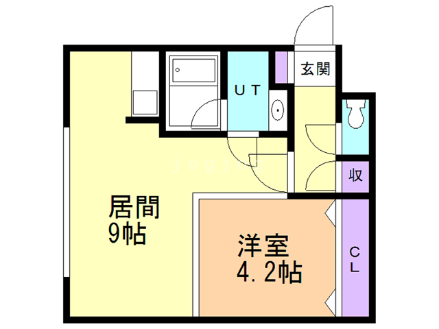 北広島市朝日町のマンションの間取り