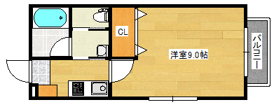 ＲＩＤＥＲＥ旭橋の間取り