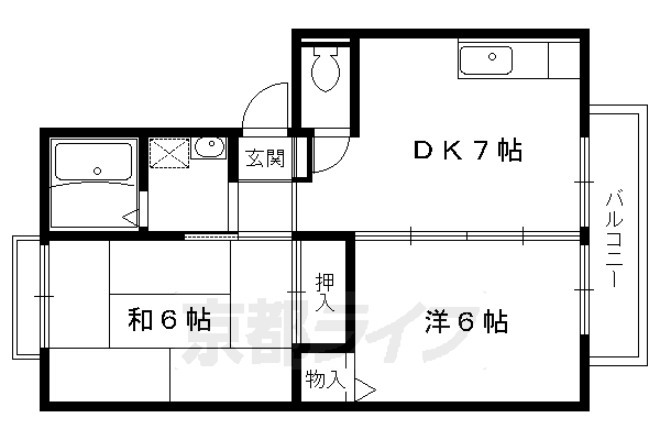 エルクルーセ西賀茂の間取り