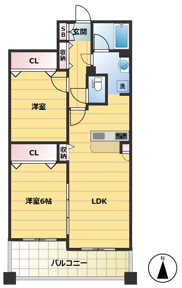 フローラル東葛西VIの間取り