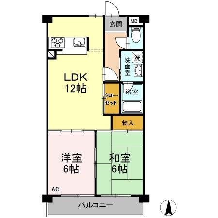 コーラル半田の間取り