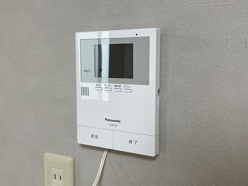 セキュリティ　モニター付きインターホンで安心