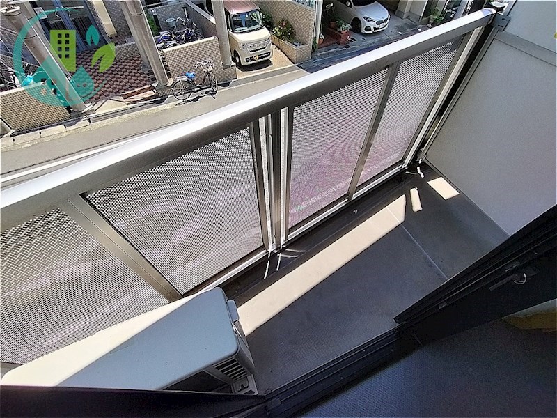 バルコニー　レオパレス都賀川（家具・家電付、仲介手数料不要）