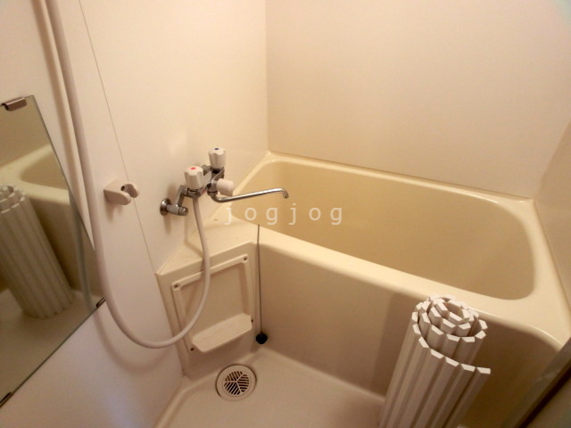 バス・シャワールーム　浴槽部分にはボトルを収納可能なスペースがあります。