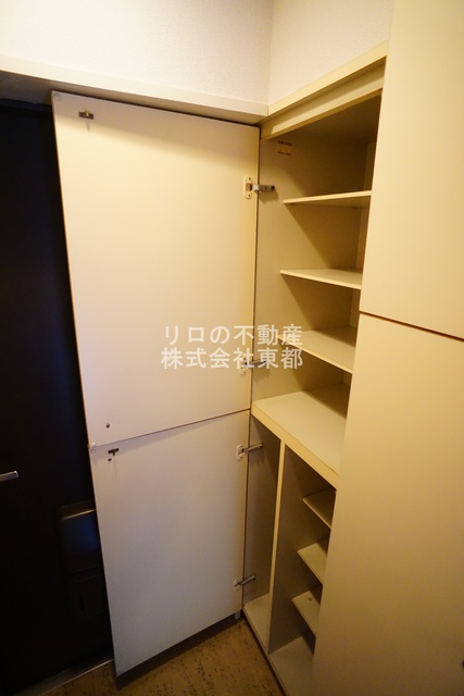 収納　下駄箱付なので、玄関はいつでもスッキリ片付きますね☆