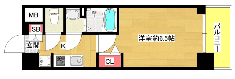 プレサンスOSAKA DOMECITYスクエアの間取り写真