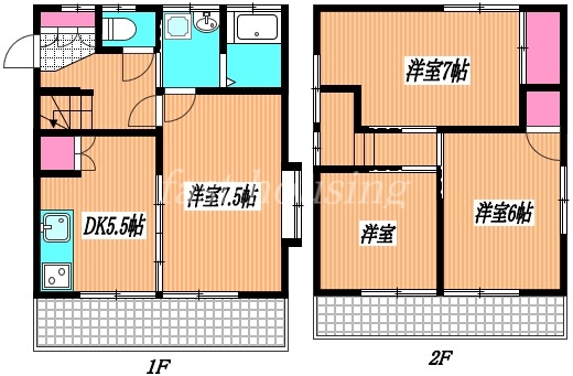 深大寺2丁目貸家の間取り写真