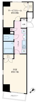 ステージファースト神田の間取り写真