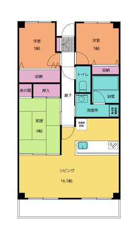 サーパス高須東弐番館の間取り写真