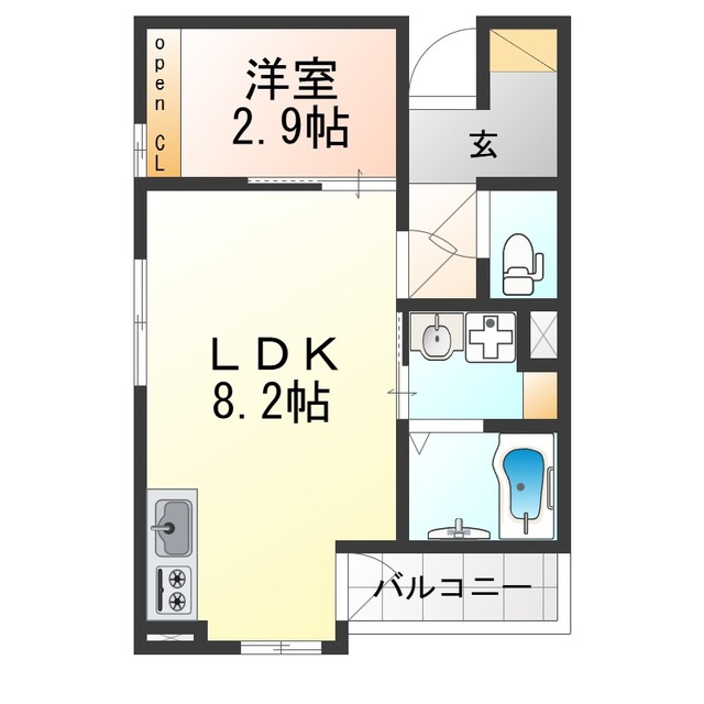 阪急宝塚線 豊中駅 徒歩5分 3階建 新築の間取り写真
