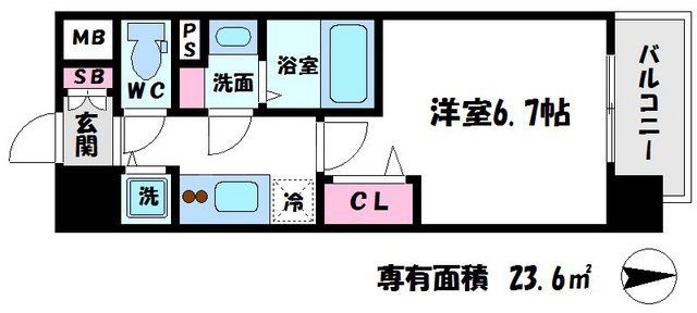 レオンコンフォート都島の間取り写真