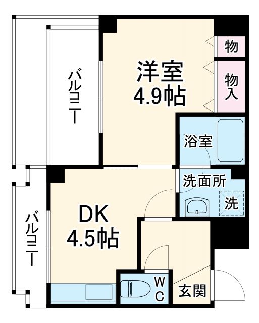 エイブル創久五条大宮の間取り写真