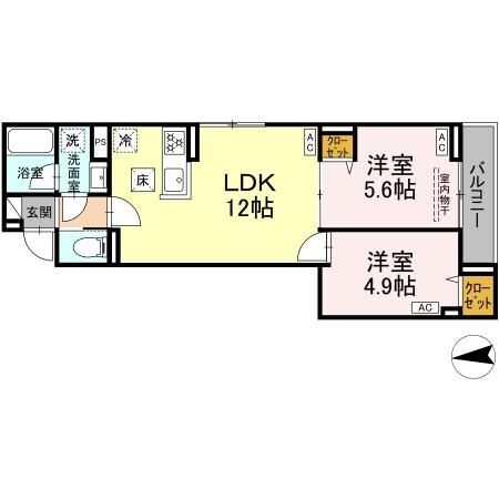 セレスティア六町IVの間取り写真