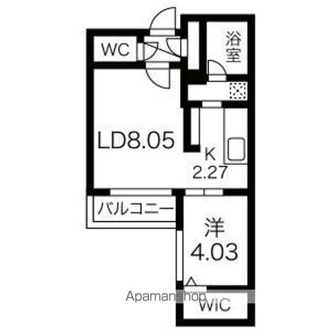 エフェクト南11条 A棟の間取り写真