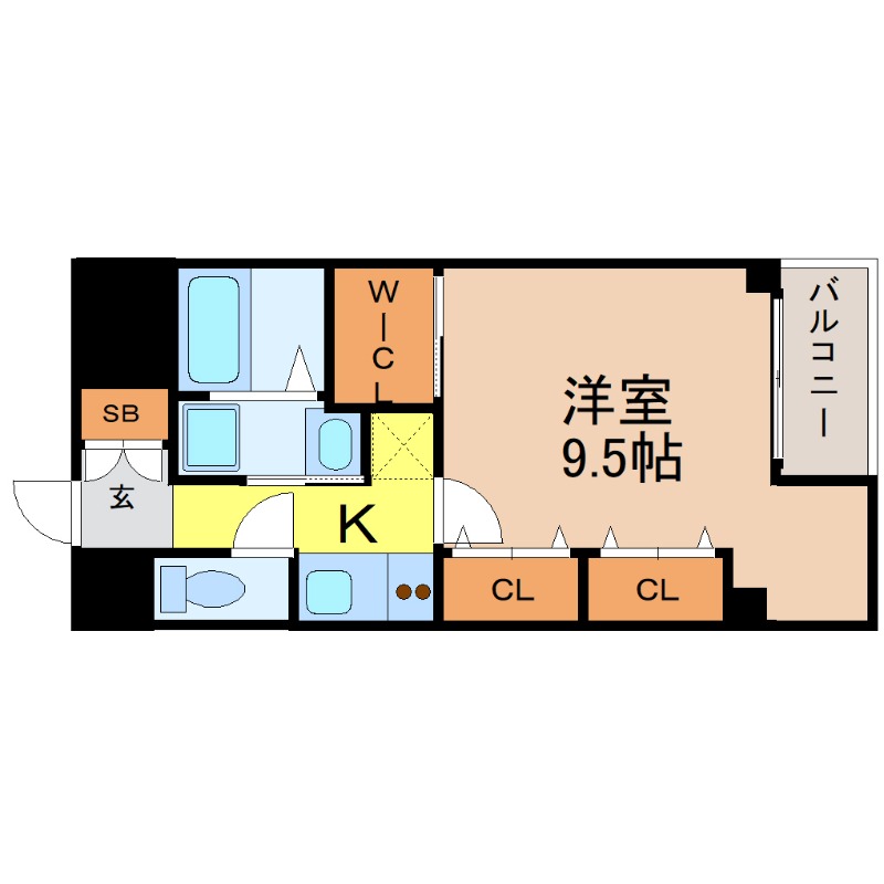 地下鉄桜通線 車道駅 徒歩7分 7階建 築23年の間取り写真