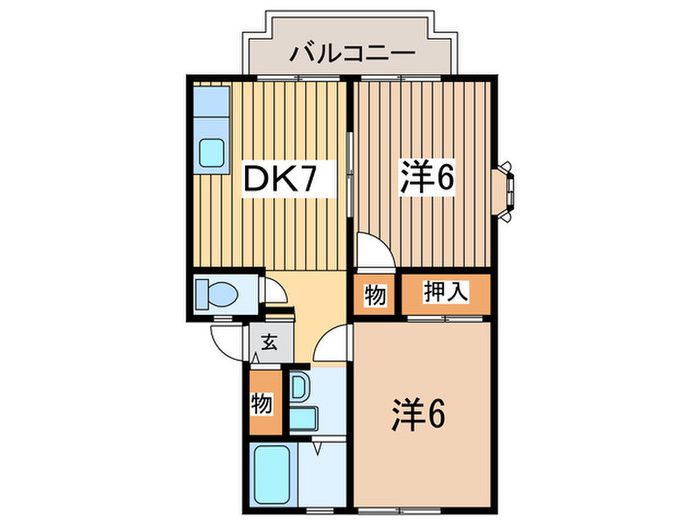 スプリングピア Gの間取り写真