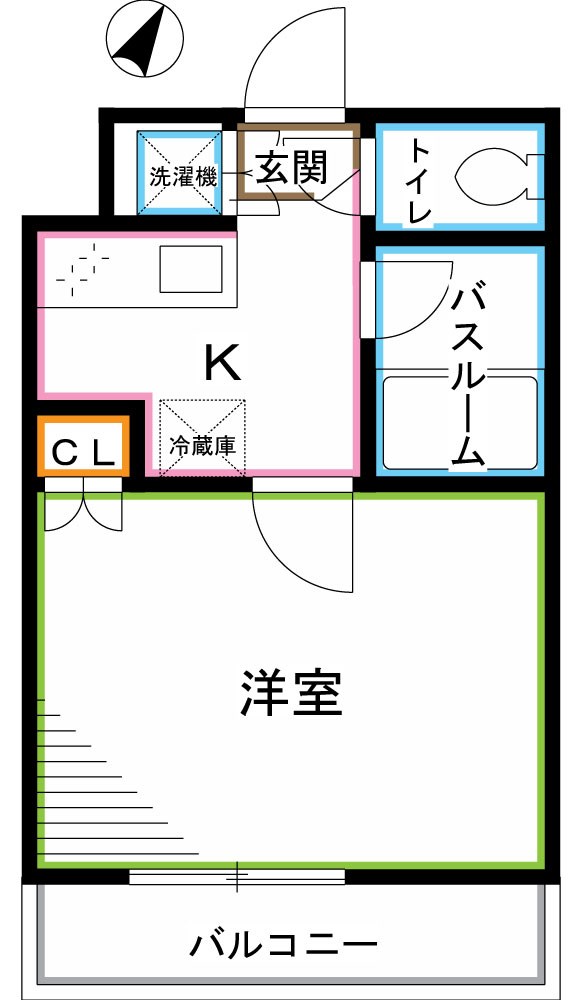 ＪＲ中央線 荻窪駅 徒歩7分 5階建 築17年の間取り写真