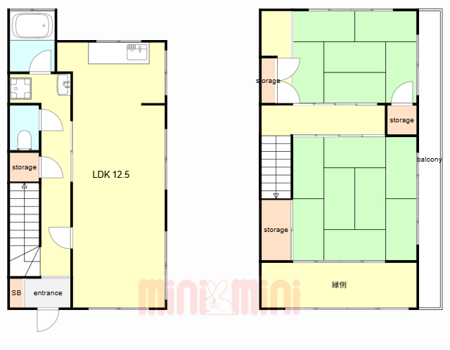 五位ノ池4丁目貸家の間取り写真