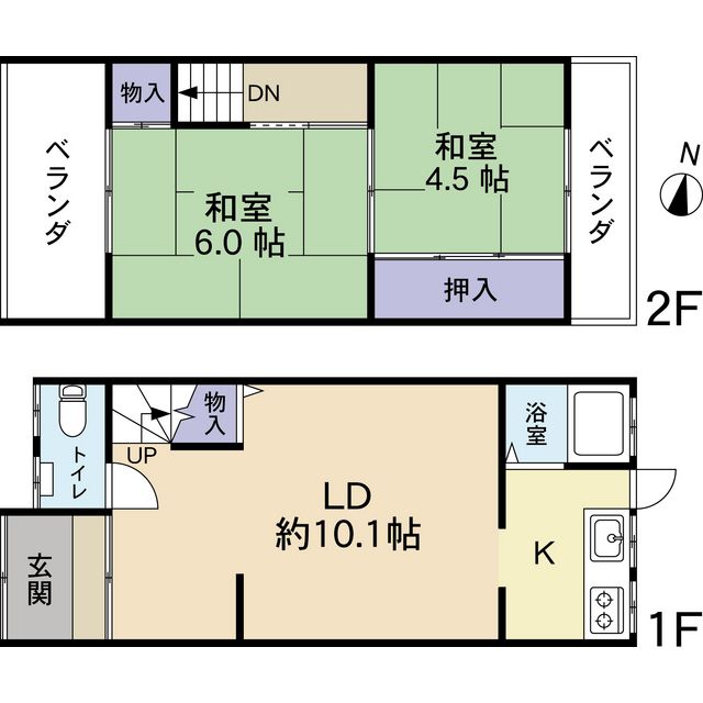下田町戸建の間取り写真