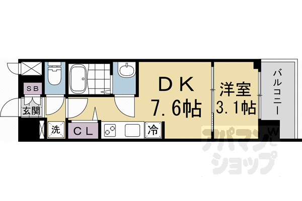 プレサンス京都東寺の間取り写真