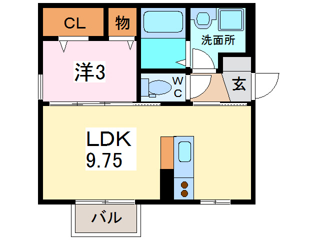 ブリーゼ舞崎の間取り