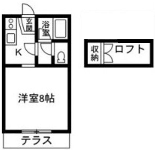 レインボーハイツ(上之手)の間取り