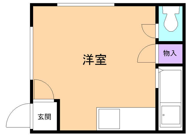 苫小牧市明野新町のアパートの間取り