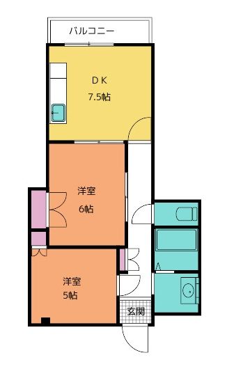 マンション木原の間取り