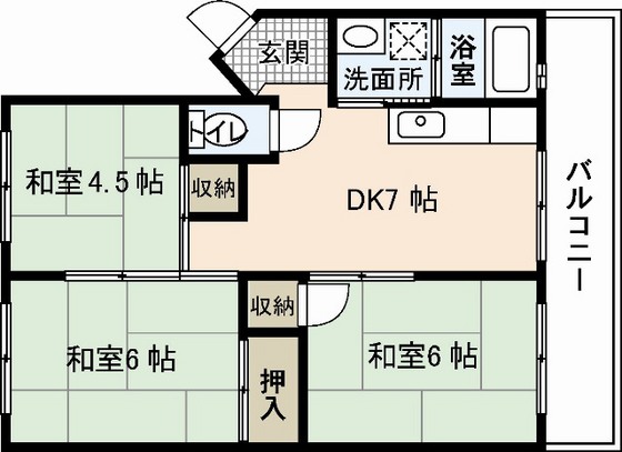 城元マンションの間取り